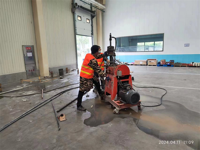 保靖厂房地面下沉塌陷注浆加固施工